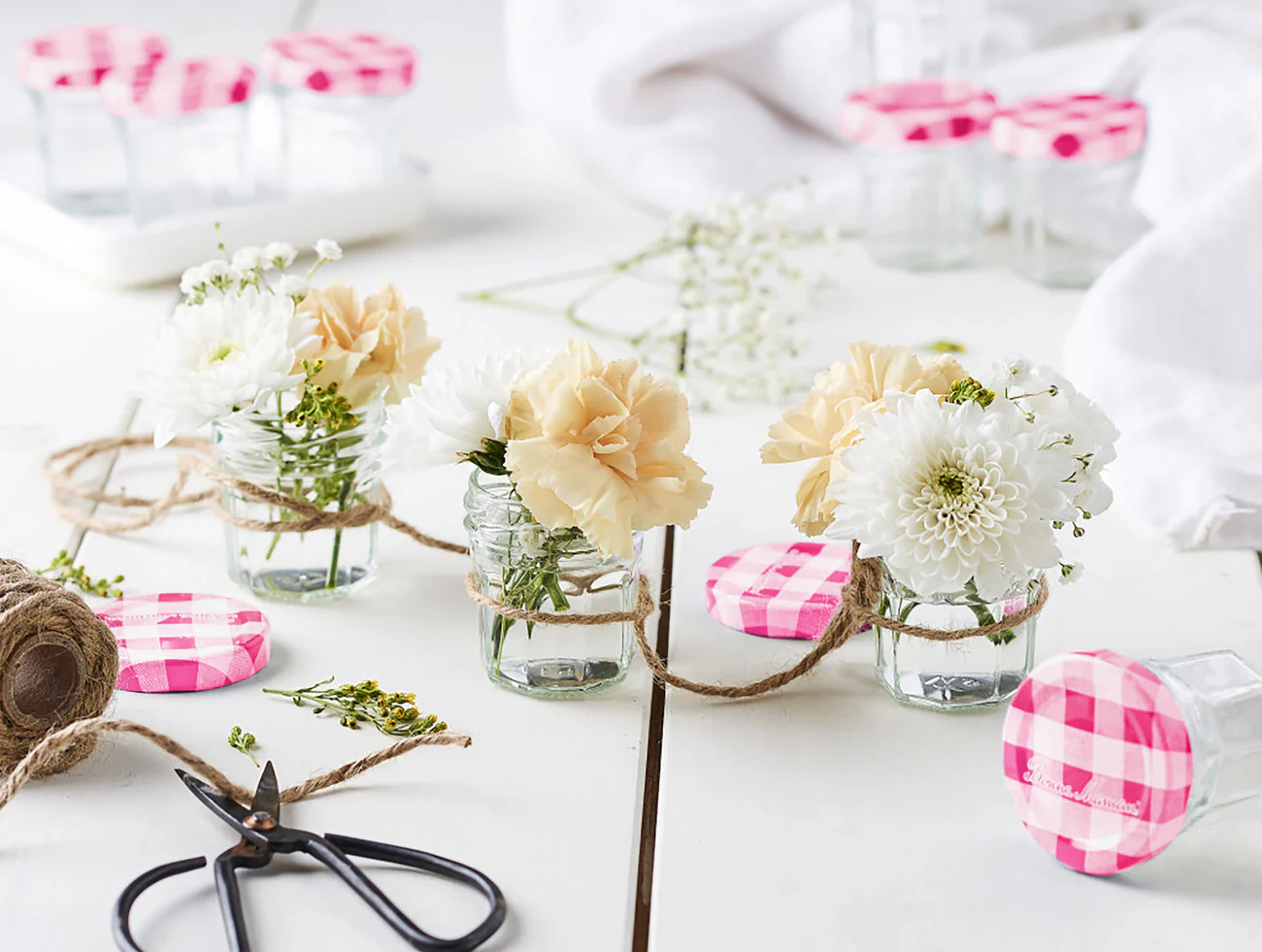 Lot de 15 petits pots - rose - Image 3
