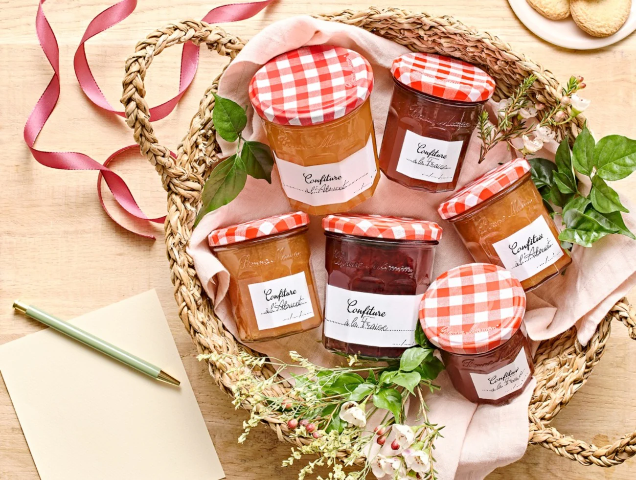 Lot de 8 Couvercles et Etiquettes pour pots de Confiture 210g - Image 3
